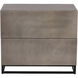 Lutana 30 X 26 inch Ash Grey / Black Night Stand
